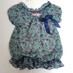 TEMPTED Girls heart print dress